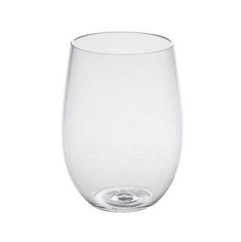 Caspari Acrylic: Stemless Wine Glass